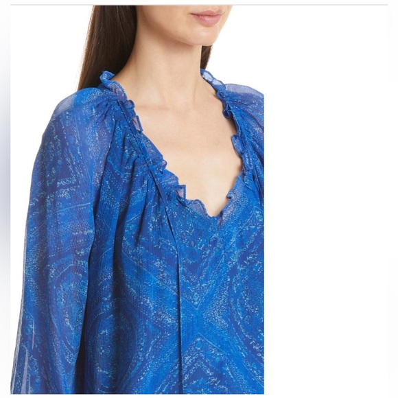 NWOT RAMY BROOKS Lorraine Balloon Sleeve Blouse Size X-Small - Picture 3 of 10